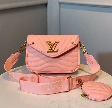 New wave leather satchel Louis Vuitton Pink in Leather 